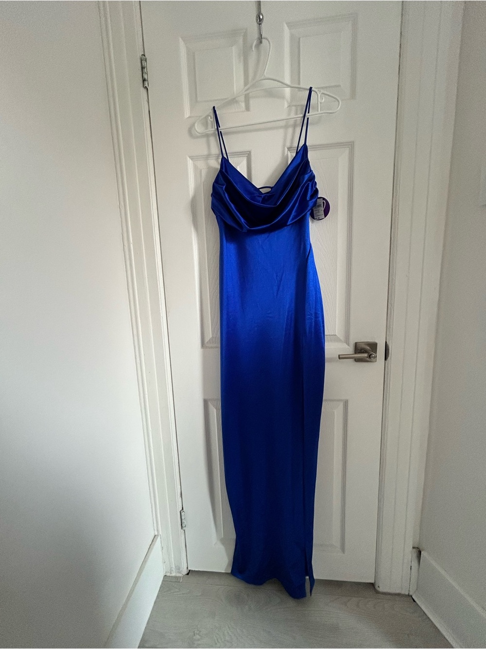 Windsor Royal Blue Satin Dress